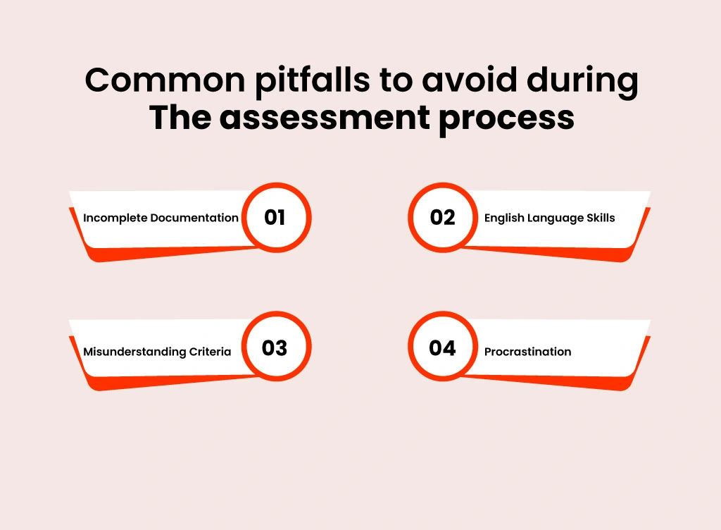 common pitfalls to avoid during the assessment process