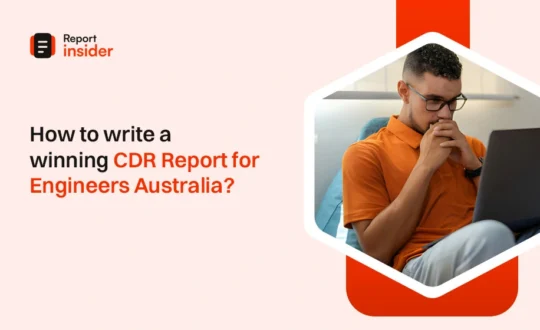 write a winning CDR Report for Engineers Australia